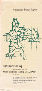 710380 Voorblad van de tentoonstellingscatalogus bij de tentoonstelling 'moderne friese kunst' in het Museum van Nieuwe ...